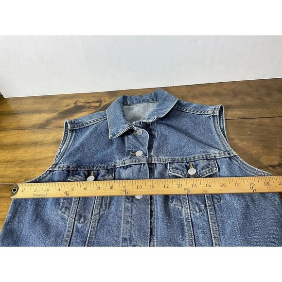 Levis Sleeveless Trucker/Vest Red Tab Denim Jean - Made in USA - Medium - Picture 5 of 9